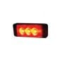 Red High Intensity 3 LED Slimline Warning Light - 12/24V - Each - 0-441-35