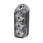 Red High Intensity 3 LED Vertical Warning Light - 12/24V - Each - 0-442-25