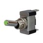 Green LED On/Off Toggle Switch with Metal Lever- 12/24V - Each - 0-603-04