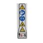 Warning pictogram BG/SH fits Stihl BG56, BG66 Lead Blowers - 0000 967 7286