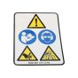 Warning pictogram for Stihl HS46, HS56 Hedge Trimmers - 0000 967 7311