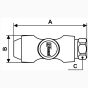 Quick Release Prevost Female Threaded Safety Coupling To 1/4" BSP 