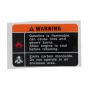 Sticker for Stihl/ Kohler XT-6 Engines - 0002 967 4400