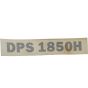 Label for Wacker DPS 1850 H Plate Compactor - 0108285