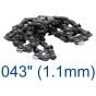 Chainsaw Chain - 1/4"	Pitch / 043" (1.1mm) Gauge