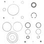 Travel Motor Seal Kit for Bomag BW 100 AD Roller - 05804550