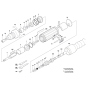 290 W Pneumatic Straight Grinder Assembly for Bosch 0 607 260 100