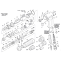 Pneumatic Lockover Wrench, Pistol Assembly for Bosch 0 607 460 401