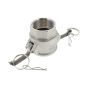 1.1/2" Type D X BSPP Female Stainless Steel Camlock Coupling