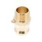 1" X BSPT Male Brass Type F Camlock Coupling