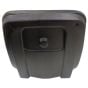 Black PVC Plastic Pan Seat for Tractors or Small Vehicles  - 084 600