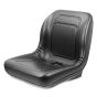 Black PVC Plastic Pan Seat for Tractors or Small Vehicles  - 084 600