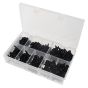 Self Tapping Screws Black PZD Flanged Head, Assorted Box (Box of 350)