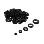 Rubber Wiring Grommets, Sizes: 6.4x4.75 - 16.0x12.5mm Assorted Pack of 120