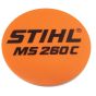 Model Plate for Stihl MS260C - 1121 967 1509