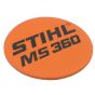 Model Plate for Stihl MS360 Chainsaw - 1125 967 1510