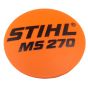 Model Plate for Stihl MS270 Chainsaws - Genuine Part - 1133 967 1500