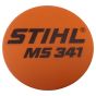 Model Plate for Stihl MS341 Chainsaw - 1135 967 1502