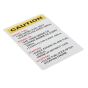 'Caution' Label for Yanmar L100N Diesel Engines - OEM No. 114210-07120