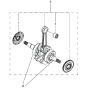 Crankshaft Assembly for Husqvarna 120E Mark II Chainsaw