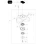Starter Assembly for Husqvarna 122 HD60 Hedge Trimmers