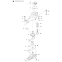 Gear Housing Assembly for Husqvarna 123 HD65X Hedge Trimmers