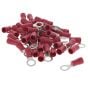 Red Pre-Insulated Ring Terminals - 5.30mm (Pack of 50) - 0-001-02