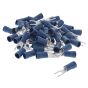 Blue Pre-Insulated Spade Terminals - 3.70mm (Pack of 50) - 0-001-07