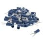 Blue Pre-Insulated Spade Terminals - 5.30mm (Pack of 50) - 0-001-08