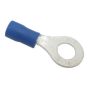 Blue Pre-Insulated Ring Terminals - 6.40mm (Pack of 50) - 0-001-21