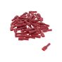 Red Pre-Insulated Push-On Terminals - 6.40mm (Pack of 50) - 0-001-41