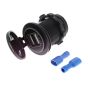 Durite Black USB Port Socket (12V/24V) two ports 5V output, 3.1A DC total - 0-601-08
