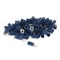 Blue Pre-Insulated Ring Terminals - 3.70mm - Pack of 100 - 2-001-05