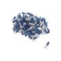 6.30mm Blue Pre-Insulated Push-On Terminals (Pack of 100) - 2-001-17