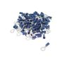 6.40mm Blue Pre-Insulated Ring Terminals (Pack of 100) - 2-001-21