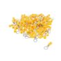 Yellow Pre-Insulated Ring Terminals - 6.40mm Pack of 100 - 2-001-22