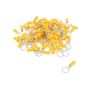 Yellow Pre-Insulated Ring Terminals - 10.50mm Pack of 100 - 2-001-25
