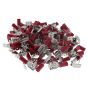 Red Pre-Insulated Piggy-Back Terminals - 6.30mm Pack of 100 - 2-001-33