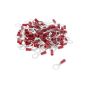 8.40mm Red Pre-Insulated Ring Terminals (Pack of 100) - 2-001-48