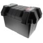 Battery Box Large. Black Plastic with Lid Each