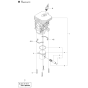 Cylinder Piston Assembly for Husqvarna 135 Chainsaw