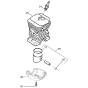 Cylinder Piston Assembly for Husqvarna 137e Chainsaw