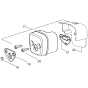 Muffler Assembly for Husqvarna 137e Chainsaw