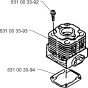 Cylinder Assembly For Husqvarna 140B Leaf Blowers