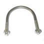 Zinc Plated M12 U Bolt w/ 2 Hex Nuts - Suits 140mm dia. Pipe