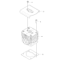 Cylinder Assembly For Husqvarna 150BF Leaf Blowers