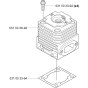 Cylinder Assembly For Husqvarna 155B Leaf Blowers