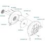 Fan Assembly for Husqvarna 155 BT