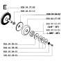 Clutch Assembly for Husqvarna 16 Electric Chainsaws