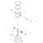 Piston & Crankshaft-1 Assembly For Husqvarna 170BF Leaf Blowers